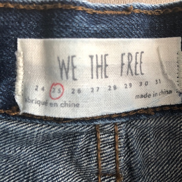 Free People daisy chain lace jean shorts size 25 B17 - Picture 7 of 12